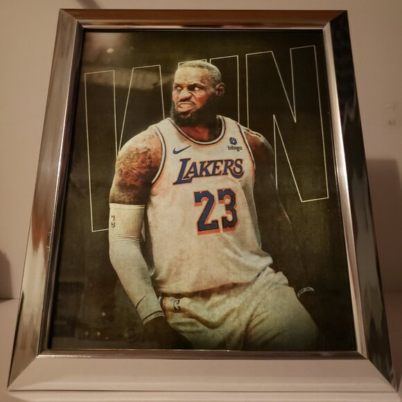 Wall Art LeBron James 9x10 Framed Print with Back Light Battery Operated - Picture 2 of 6